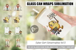 Cyber Cart Catastrophes Glass Can Product Image 1