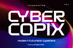 Cyber Copix - Modern Futuristic Sci-Fi Font Product Image 1