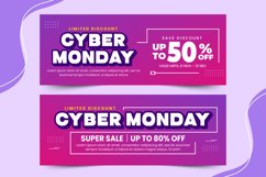 Cyber Monday Banner Design Template V3 Product Image 2