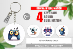 Cyber Monday Craze Keychain Product Image 1