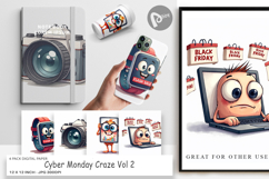 Cyber Monday Craze Digital Paper Product Image 1