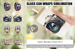 Cyber Monday Craze Glass Can Product Image 1