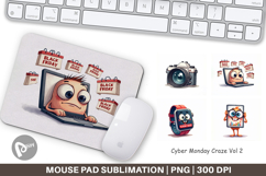 Cyber Monday Craze Mouse Pad Product Image 1
