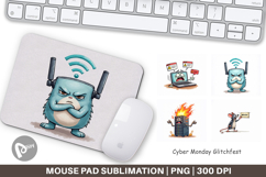 Cyber Monday Glitchfest Mouse Pad Product Image 1