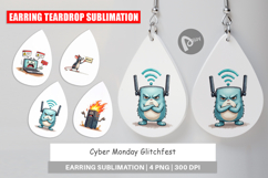 Cyber Monday Glitchfest Earring Product Image 1