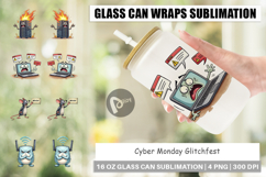Cyber Monday Glitchfest Glass Can Product Image 1
