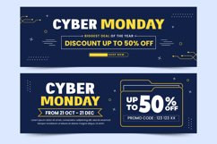 Cyber Monday Banner Design Template V1 Product Image 6