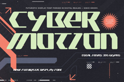 Cyber Motion - New Futuristic Display Font Product Image 1