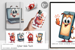 Cyber Sale Tech Digital Paper Product Image 1