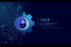 Cyber security technology futuristic template background Product Image 2