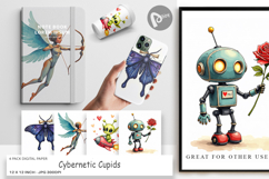 Cybernetic Cupids Digital Paper Product Image 1