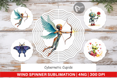 Cybernetic Cupids Messengers Wind Spinner Product Image 1