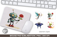 Cybernetic Cupids Messengers Mouse Pad Product Image 1