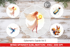 Cybernetic Cupids Messengers Wind Spinner Product Image 1