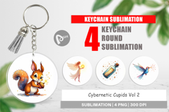 Cybernetic Cupids Messengers Keychain Product Image 1