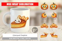 Cyberpunk Pumpkins Mug Wrap Product Image 1