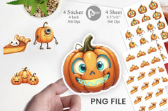 Cyberpunk Pumpkins Sticker Product Image 1