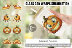 Cyberpunk Pumpkins Glass Can Product Image 1