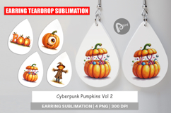 Cyberpunk Pumpkins Earring Product Image 1