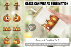 Cyberpunk Pumpkins Glass Can Product Image 1