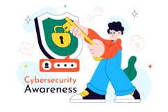 10 Cybersecurity Awareness Campaign Illustration Product Image 4