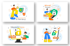 10 Cybersecurity Literacy Illustration Product Image 3