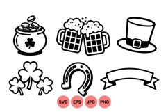 Saint Patricks Day Vector Clipart Illustrations Product Image 1