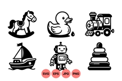 Black Kids Toy Icon For Crafts Product Image 1