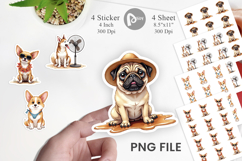 Cynical Canines Hot Summer Sticker Product Image 1