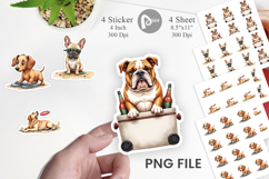 Cynical Canines Hot Summer Sticker Product Image 1