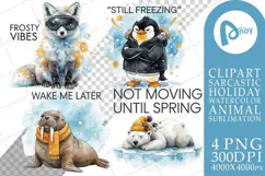 Cynical Arctic Animals Sublimation Product Image 1