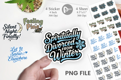 Cynical Christmas Phrases Sticker Product Image 1