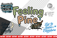 Cynical Christmas Phrases Clipart Product Image 1