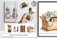 Cynical Farmhouse Digital Paper Product Image 1