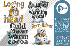 Cynical Melting Snowmen Sublimation Product Image 1