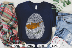 Cyprus SVG | Cyprus Flag Fingerprint | SVG PNG DXF EPS Product Image 1