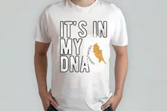 It's in my DNA Cyprus Flag Fingerprint PNG Sublimation Product Image 2