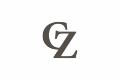CZ logo design vector template Product Image 1