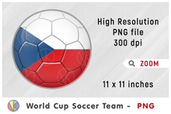 Czech Republic National Team Soccer Ball. World Cup 2026 Product Image 1