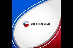 Czech republic square layout background concept design Product Image 2
