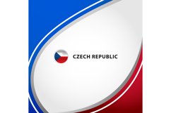 Czech republic square layout background concept design Product Image 1