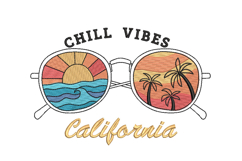 California Summer machine embroidery File Product Image 1