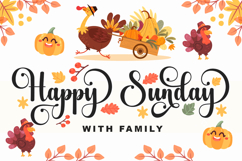 Thanksgiving- Family Font In 57 Styles Product Image 4