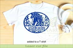 Personalized Floral Horse Name Sign SVG, Custom Stable Decor Product Image 4