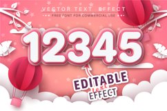 Love three layer editable text effect, font style Product Image 2