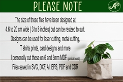 fall shape silhouette laser cut outs SVG file Product Image 4
