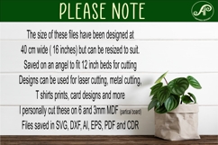 UFO Warning Sign SVG Alien Abduction Wall Art Laser Cut File Product Image 4