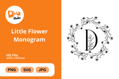 Little Flower Monogram Product Image 1