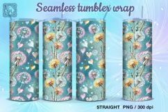 Breath of spring Seamless Tumbler Sublimation, 20 oz PNG Product Image 1
