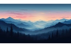 morning season mountain light twilight ai generated Product Image 1